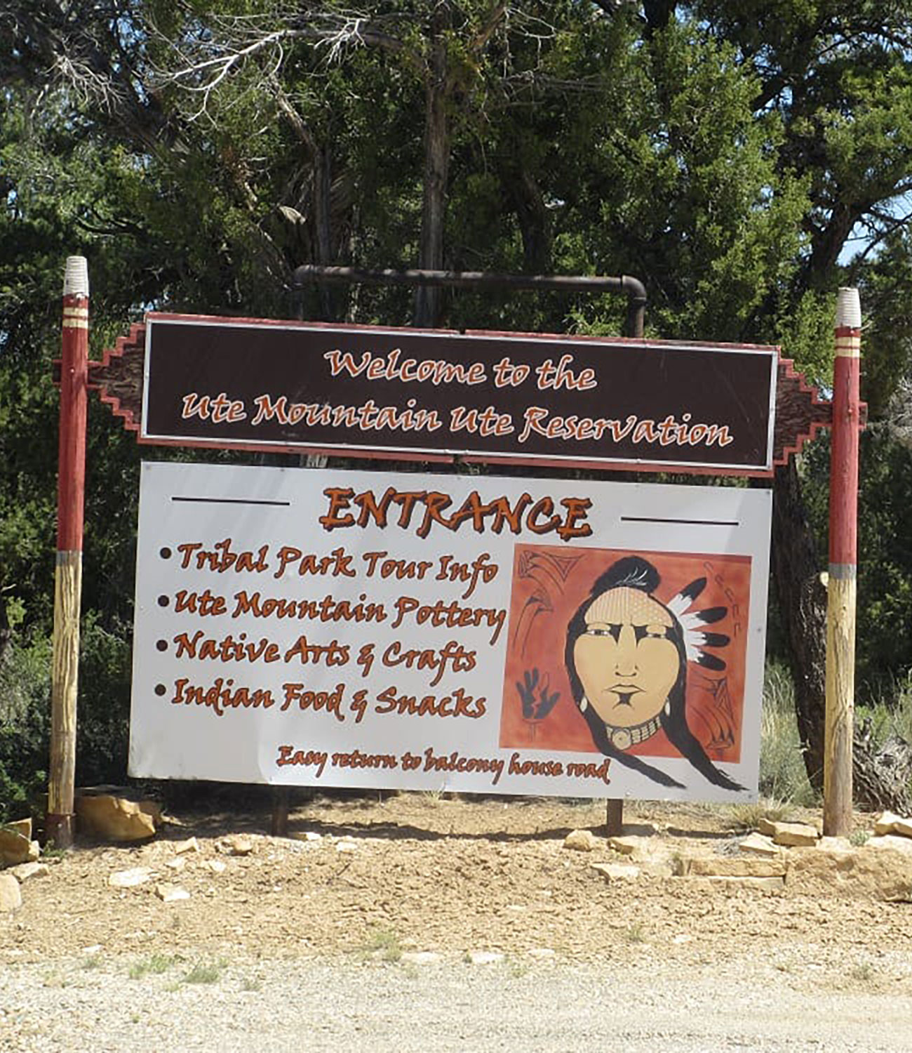 Entrance to Ute Mountain Ute Tribal Park, Courtesy of Uncover Colorado