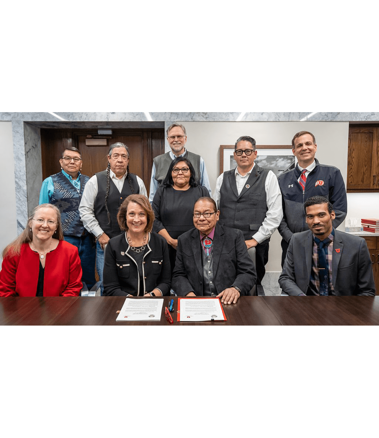MOU between the Ute Indian Tribe and the University of Utah Courtesy of the University of Utah