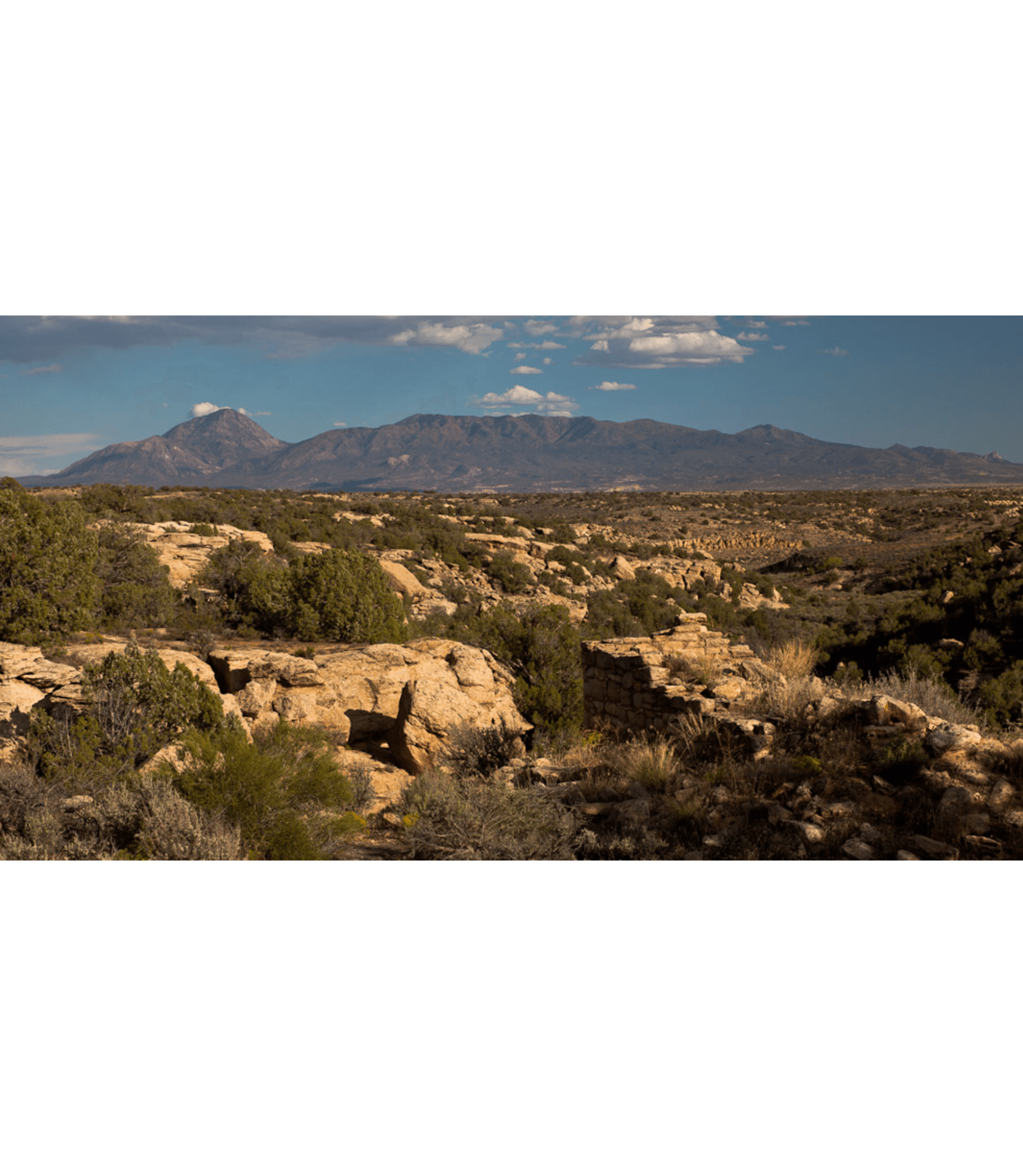 Sleeping Ute Mountain towers at nearly 10,000 feet tall over the Montezuma Valley in the southwestern corner of Colorado