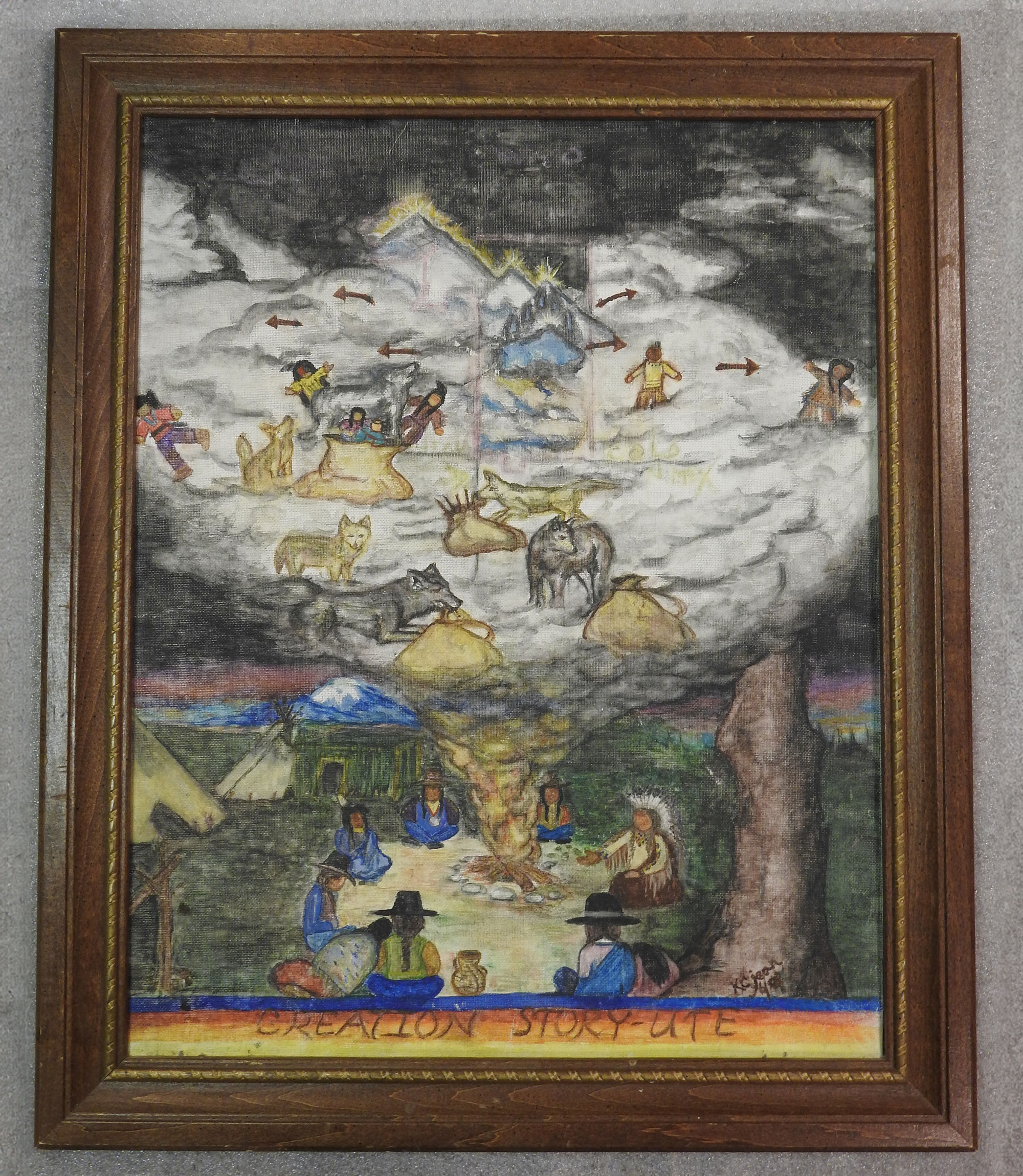 Creation Story painting by Cassandra Atencio